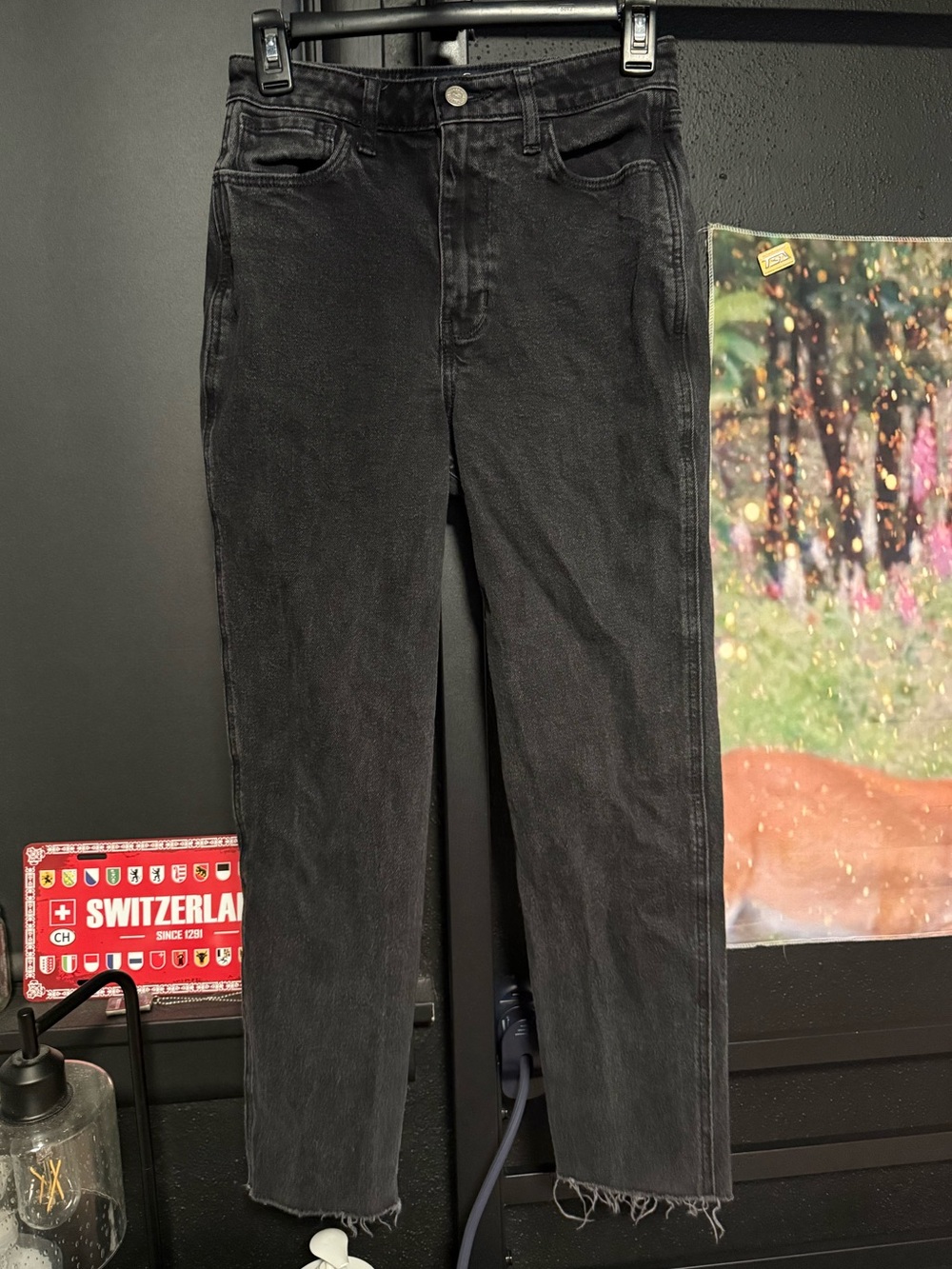 Black Straight-Leg Men’s Jeans